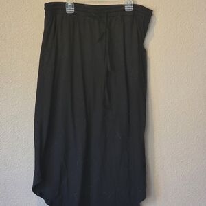SHEIN Black High Low Skirt
